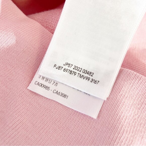 NWT Balenciaga logo-print cotton hoodie light pink - Picture 8 of 11